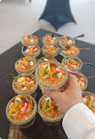 Salade fraicheur pour cocktail dinatoire ultra gourmande